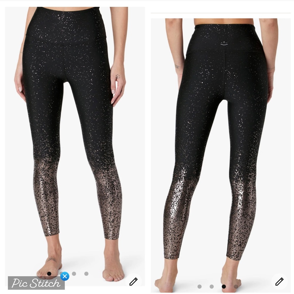 Beyond Yoga Alloy Ombré High Waisted Midi Leggings
